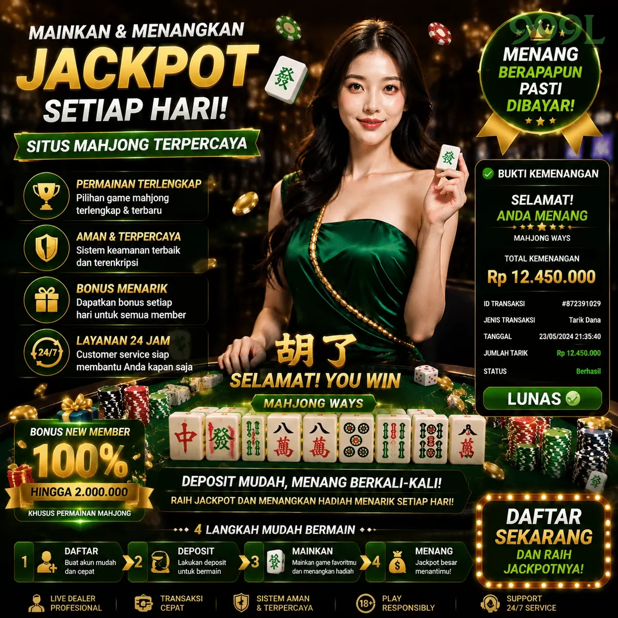 Berbagai Jenis Permainan yang Tersedia di 999l